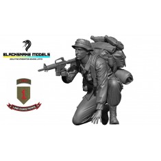 1/16 Vietnam US 1st Infantry Division LRRP Soldier Stitch Figure