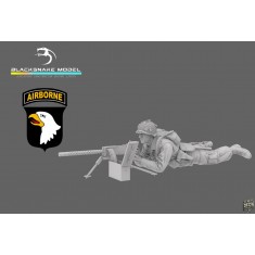 1/16 WWII US 101st Airborne Machine Gunner Figure