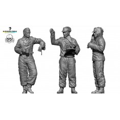 1/16 WWII German Winter Tank Crew Set (3 Figures)