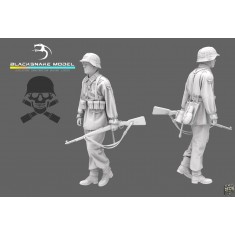 1/16 WWII German Waffen-SS MG34 Gunner #05