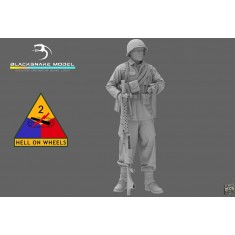 1/35 US 2nd Armoured Infantry Soldier MG