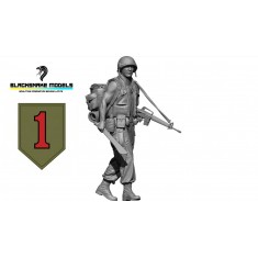 1/48 Vietnam US 1st Infantry Division Big Red One Soldier #01