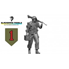 1/48 Vietnam US 1st Infantry Division Big Red One Soldier #06