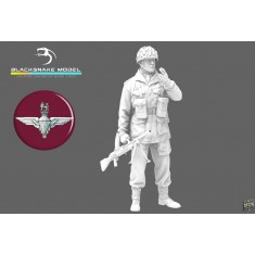 1/48 WWII British Red Devils Airborne Commando Bren Gunner Figure
