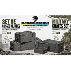 1/48 Military Crates Diorama Set (4 Pieces)