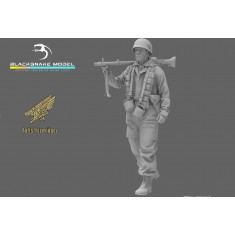 1/48 WWII German Fallschirmjager MG34 Support Figure