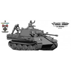1/48 WWII German Franz Bake and Panther Crew Figure Set