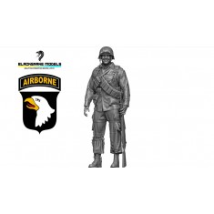 1/48 WWII US 101st Airborne Smiling Paratrooper Figure