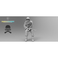 1/48 WWII German Totenkopf Winter Tank Rider #10