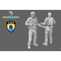 1/48 Modern Ukrainian Azov Soldier #01 with Suppressed Weapon