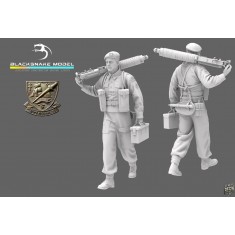 1/72 WWII French Commando Kieffer Vickers Gunner #12