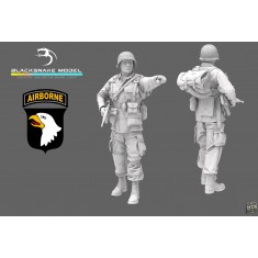 1/72 WWII US 101st Airborne Officer Figure