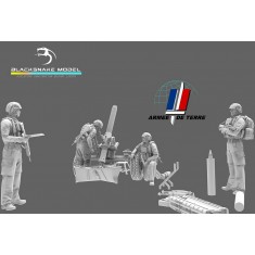 1/35 French Army Mortar and Artillery Group Pack (1 kit, 4 figures)