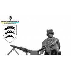 1/35 WWII German Panzergrenadier MG42 Gunner #09