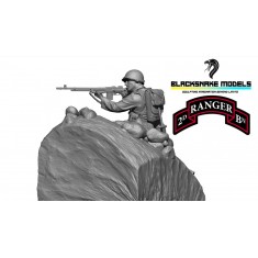 1/35 WWII US 2nd Ranger Battalion BAR Gunner at Pointe du Hoc Figure