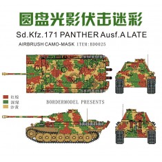 1/35 Panther A/G Disc Three Colour Camouflage Paint Masking Sheets