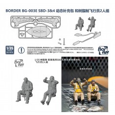1/35 US Navy SBD-3/4 Dauntless Pilot Crew (2 figures) and Upgrade Set for BG-003