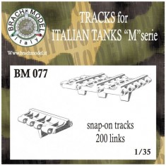 1/35 Tracks for Italian Tanks "M" Serie (200 Snap-On Links)