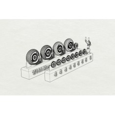 1/144 Mosquito Wheels