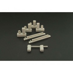 1/48 Modern US Navy Wheel Chocks 