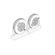 1/72 F4U Corsair Ribbed Thread Wheels Set