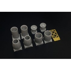 1/72 F/A-18 A/B/C/D Hornet GE F404 Engine Nozzle Resin set