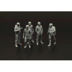 1/72 Aeroclub Members (5 Figures, 3D Printed)