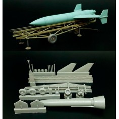 1/48 German AA Missile Feuerlilie F-55 Flakrakete with Dolly