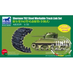 1/35 US Sherman T62 Steel Workable Track Link Set