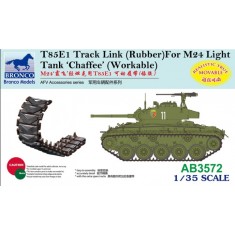 1/35 T85E1 Workable Track Link Set (Rubber Type) for M24 Light Tank "Chaffee"