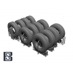1/35 US Army M915 Gun Truck Wheel set for Trumpeter kit