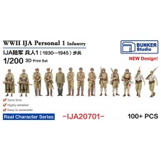 1/200 IJA Personnel #1 Infantry (100 figures) 1930-1945