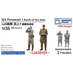 1/35 IJA Personnel #1 Military Figures (2pcs)