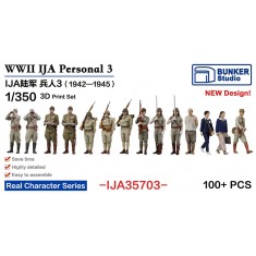 1/350 IJA Personnel #3 (100 figures) 1942-1945