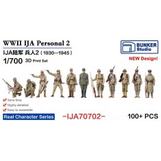 1/700 IJA Personnel #2 (100 figures) 1930-1945