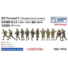 1/200 IJN Personnel #8 Warship Crews in Combat (100 figures)
