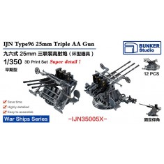 1/350 IJN Type96 25mm Triple AA Gun Iron Sight (Early Type, 12pcs)