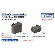 1/350 IJN Type96 25mm Ammo Box (40pcs)