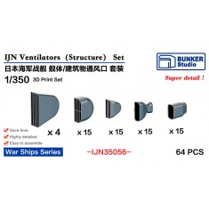 1/350 IJN Ventilators (Structure) Set (64pcs)