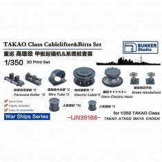 1/350 IJN TAKAO Class Cable Lifter and Bitts Set