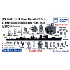 1/350 IJN KAGERO Detail-up Set 1940-1942 for Tamiya #78032