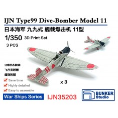 1/350 IJN Type99 Dive-Bomber Model 11 (3pcs) with Decals