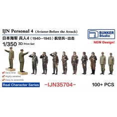 1/350 IJN Personnel #4 Aviator-Before the Attack (100 figures)