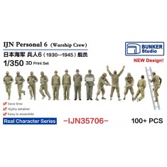 1/350 IJN Personnel #6 Warship Crews (100 figures)