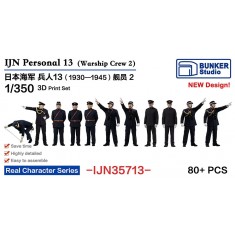 1/350 IJN Personnel #13 (80pcs)