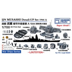 1/700 MUSASHI Detail-up Set A 1944 for Pit-road W201