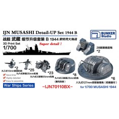 1/700 MUSASHI Detail-up Set B 1944