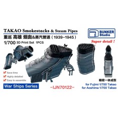 1/700 Takao Smokestacks and Steam Pipes 1939-1945