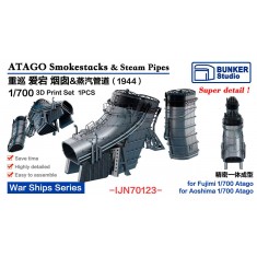 1/700 Atago Smokestacks and Steam Pipes 1944