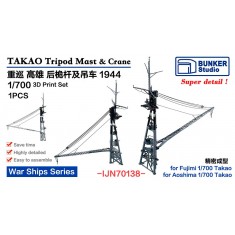 1/700 TAKAO Tripod Mast and Crane 1944